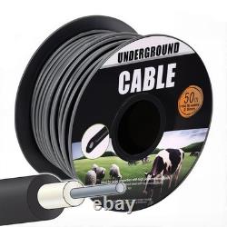 12.5 Gauge Double Insulated Electric Fence Wire 164ft Direct Burial Hard Cable