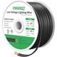 14awg 2c Pure Copper Wire Waterproof Direct Burial Low Voltage Cable Outdoor Use