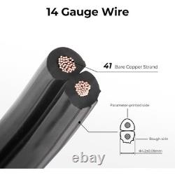 14AWG 2C Pure Copper Wire Waterproof Direct Burial Low Voltage Cable Outdoor Use