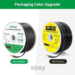 14AWG 2C Pure Copper Wire Waterproof Direct Burial Low Voltage Cable Outdoor Use