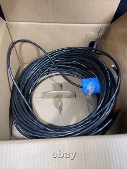 14AWG 4C High Strand Bare Copper Direct Burial UV Rated Speaker Wire Black 500 f