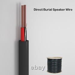 14AWG Direct Burial Speaker Wire 14 Gauge Oxygen-Free OFC Cable 500FT 2/14 4/14