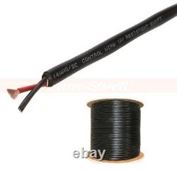 14AWG Speaker Cable 500ft Outdoor Direct Burial UV 14/2 Gauge Bulk Audio Wire