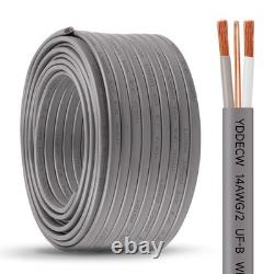 14/2 UF-B Wire 100FT 100% Pure Copper 10AWG 2 Connector Direct Burial Elect