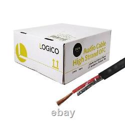 14 Gauge AWG Audio Cable Wire Full Copper Outdoor Direct Burial UV 14/2 250ft