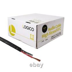 14 Gauge AWG Audio Cable Wire Full Copper Outdoor Direct Burial UV 14/2 250ft