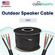 16awg Speaker Cable Outdoor Direct Burial Uv Wire Audio Cl2 16/4 Gauge 250-500ft