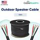 16awg Speaker Cable Outdoor Direct Burial Uv Wire Audio Cl2 16/4 Gauge 250-500ft