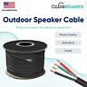 16awg Speaker Cable Outdoor Direct Burial Uv Wire Audio Cl2 16/4 Gauge 250-500ft