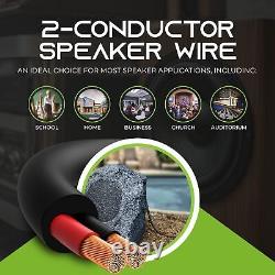 16/2 Speaker Wire (100 Feet) 16AWG Gauge Outdoor Direct Burial in Ground/in