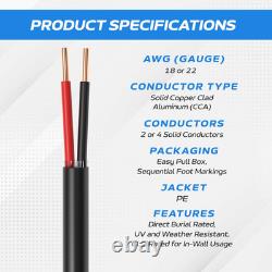 18AWG Outdoor Alarm Wire 500Ft Direct Burial Cable