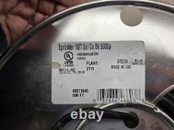 (1) New Southwire Black Solid Copper Sprinkler Wire, 18/7, 500ft, Direct Burial