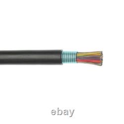 200' 22 AWG 25 Pair PE-39 Outside Plant Direct Burial Telephone Cable Black