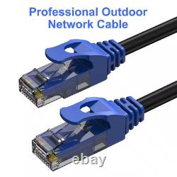 200 Ft. 24AWG/8 Heavy Duty Direct Burial Outdoor Ethernet Cable Waterproof UV Re
