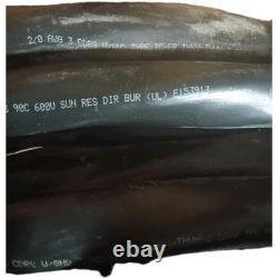 20 ft2/0 AWG 3C Stranded Copper 600V PVC Sun Resistant Direct Burial Black Cable