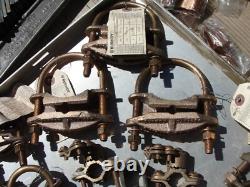 22pc Burndy GAR1926 BRONZE DIRECT BURIAL GROUND CLAMPs Combo +Power BOX