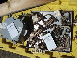 22pc Burndy GAR1926 BRONZE DIRECT BURIAL GROUND CLAMPs Combo +Power BOX
