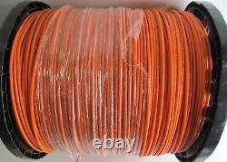 2500ft SPOOL KRIS-TECH 12-AWG DIRECT BURIAL TRACER WIRE ORANGE SOLID COPPER/CLAD