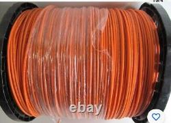 2500ft SPOOL KRIS-TECH 12-AWG DIRECT BURIAL TRACER WIRE ORANGE SOLID COPPER/CLAD