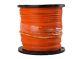 2500ft Spool Kris-tech 12-awg Direct Burial Tracer Wire Orange Solid Copper/clad