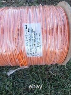 2500ft SPOOL KRIS-TECH 12-AWG DIRECT BURIAL TRACER WIRE ORANGE SOLID COPPER/CLAD