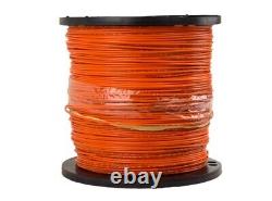 2500ft SPOOL KRIS-TECH 12-AWG DIRECT BURIAL TRACER WIRE ORANGE SOLID COPPER/CLAD