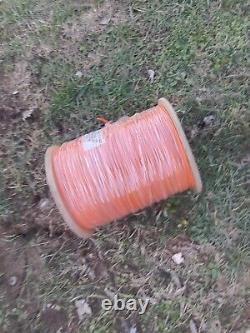 2500ft SPOOL KRIS-TECH 12-AWG DIRECT BURIAL TRACER WIRE ORANGE SOLID COPPER/CLAD