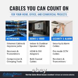 250FT 14AWG Outdoor Speaker Cable Oxygen Free Copper 2-Conductors, Direct Burial