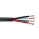 250ft Outdoor Speaker Cable 16/4 Black Uv 16awg Direct Burial Wire Audio Bulk