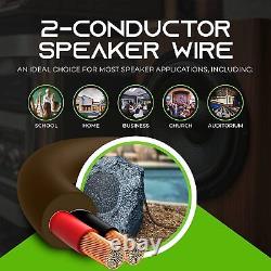 250Ft GearIT 12AWG Speaker Wire Outdoor Direct Burial OFC In Wall CL3 12/2 Gauge