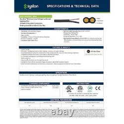 250 FT. Black 10/2 Stranded Bare Copper Direct Burial Low-Voltage Lighting Wire