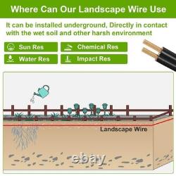 250 FT. Black 10/2 Stranded Bare Copper Direct Burial Low-Voltage Lighting Wire