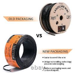 250 Feet 12/2 Low Voltage Landscape Lighting Copper Wire Outdoor Direct Burial