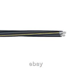 250' Sweetbriar 4/0-4/0-2/0 Triplex Aluminum URD Cable Direct Burial Wire 600V