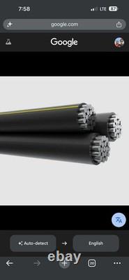 4/0-4/0-4/0 Monmouth Triplex Aluminum Conductor Underground Direct Burial 600V