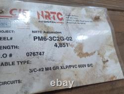 4,800' Southwire #2 AWG 3C with Ground XLP/PVC Direct Burial Tray Cable 600V/1000V
