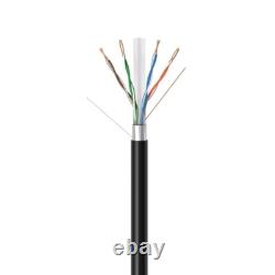 500FT CAT6 FTP Outdoor Ethernet Cable 23AWG UV Rated Direct Burial Solid Wire