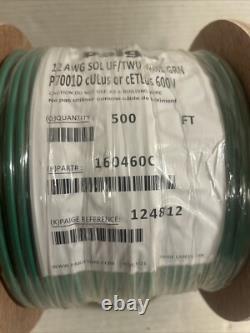 500' 12/1 Green 12 AWG Solid UF/TWU Underground Feeder Direct Burial Wire Cable