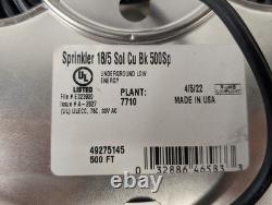 500 Ft. 18/5 Black Solid Copper Direct Burial Sprinkler Wire, Southwire 49275145