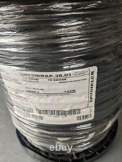 500 Ft New 18/13 Sprinkler Wire Direct Burial 30v Solid Cu 1813irrap. 38.01 USA
