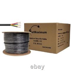500ft Alarm Security Cable Outdoor CL2 18AWG, 22AWG Solid Direct Burial Wire LOT