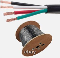 500ft Outdoor Speaker Cable Direct Burial 14/4 AWG UV CL2 Rated 480v Wire Bulk