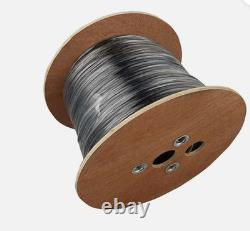 500ft Outdoor Speaker Cable Direct Burial 14/4 AWG UV CL2 Rated 480v Wire Bulk