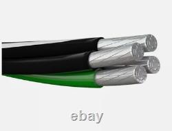 50' 2-2-2-4 Aluminum Mobile Home Feeder Direct Burial Cable (100 Amp) 600V