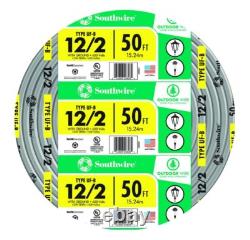 50 ft 12 Gauge Copper Underground Feeder Wire Direct Burial Lighting Cable