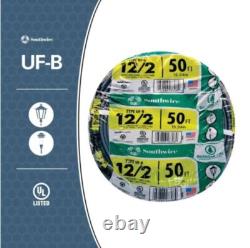 50 ft 12 Gauge Copper Underground Feeder Wire Direct Burial Lighting Cable