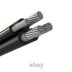 600' Wake Forest 4/0-4/0-4/0-2/0 Aluminum URD Direct Burial Cable (225 Amp) 600V