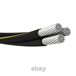 75' Ramapo 2-2-2 Triplex Aluminum URD Direct Burial Cable (120 Amp) 600V