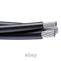 75' Sweetbriar 4/0-4/0-2/0 Triplex Aluminum URD Direct Burial Cable 600V