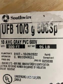 75 ft 10/3 UF-B WG Southwire Underground Feeder Direct Burial Copper Wire/Cable